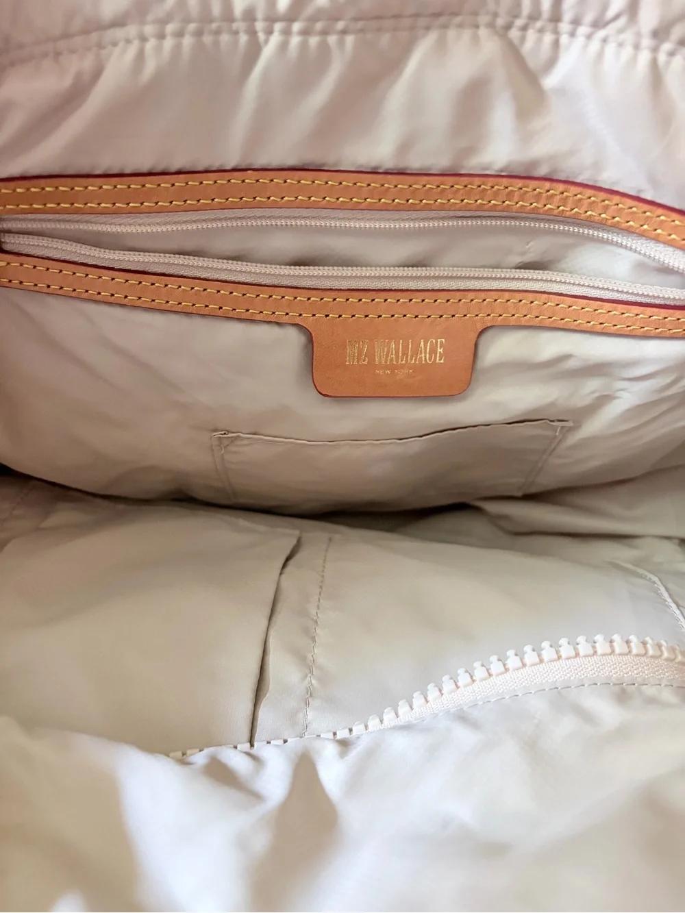 MZ Wallace Metro Tote 20455 – Two-Tone Cream & Black – Pristine Condition
